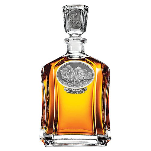 Buffalo Yellowstone National Park Capitol Decanter