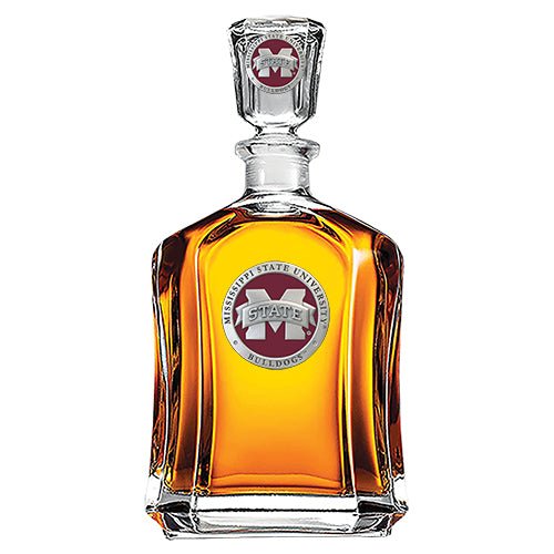 Mississippi State University Bulldogs "M" Logo Capitol  Decanter