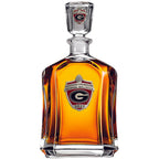 Georgia Bulldogs National Champions 2021 Shield Logo Capitol Decanter