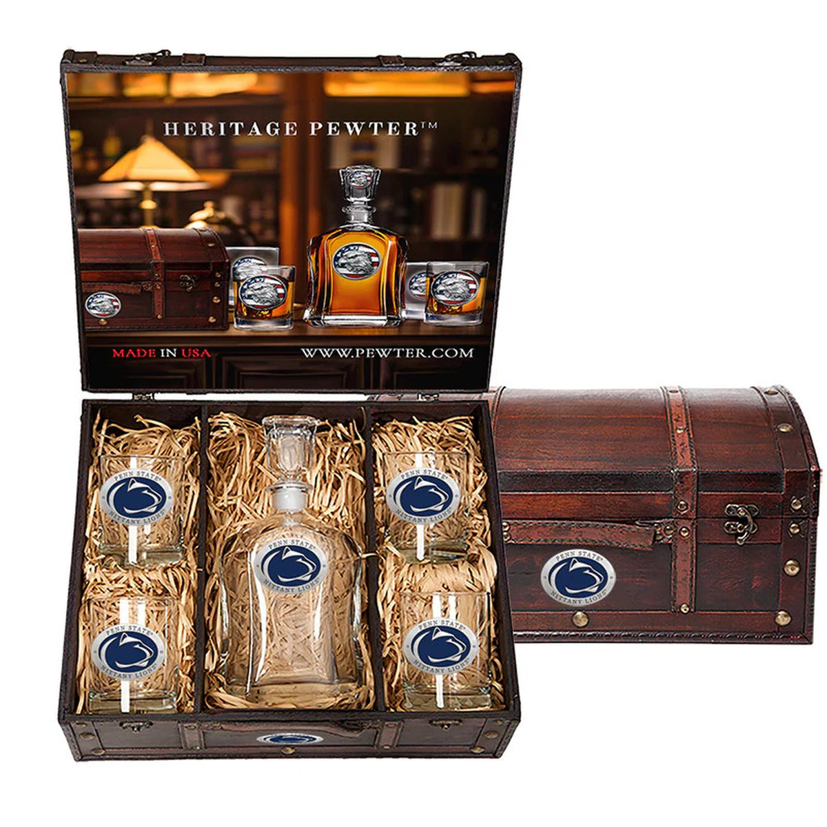 Penn State University Capitol Decanter Chest Set