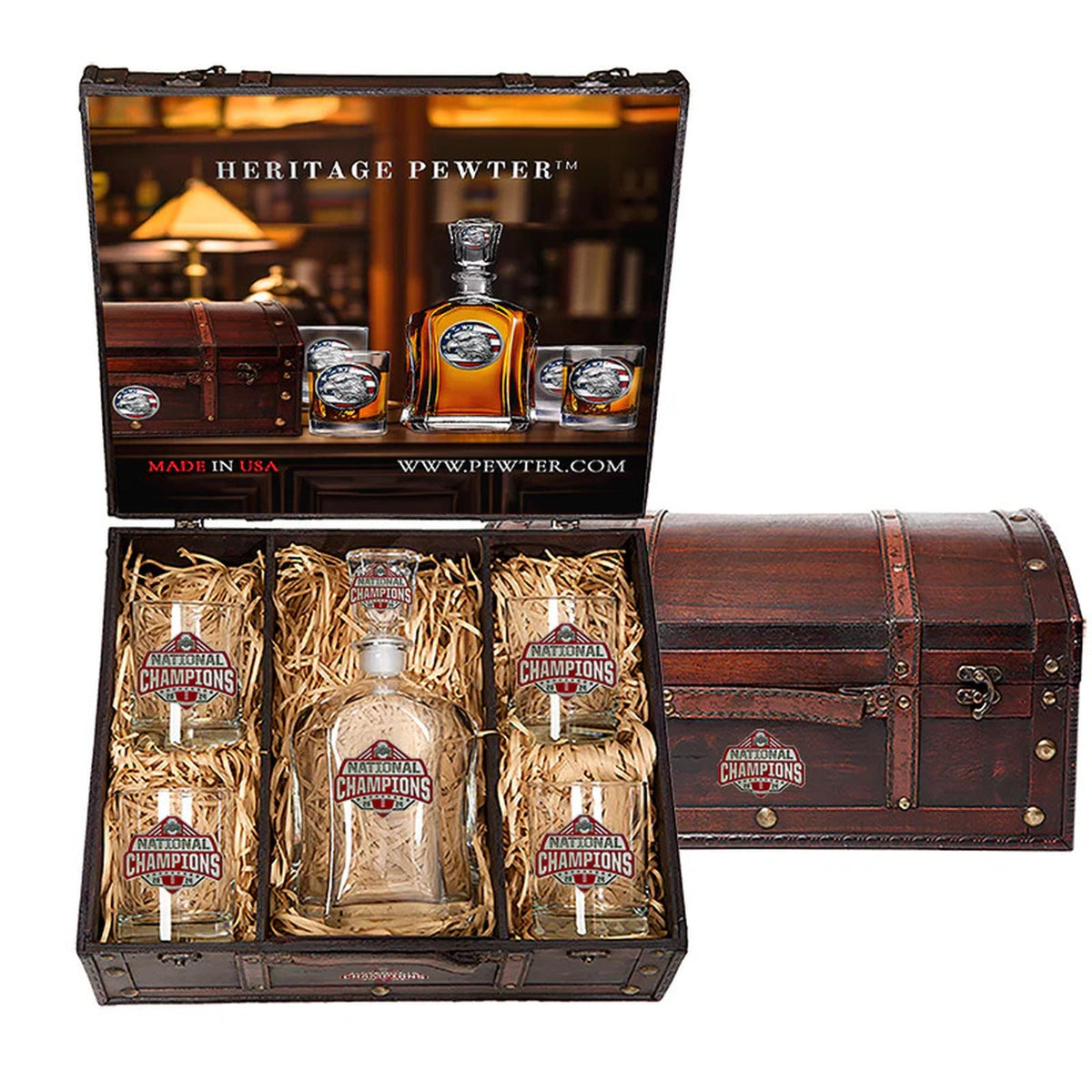 2024-25 Ohio State Football Championship Capitol Decanter Chest Set
