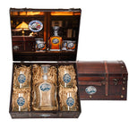 Brown Bear Capitol Decanter Chest Set