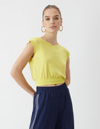 GSTQ Drawstring Crop Top - XL