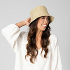 Women's Textured Woven Bucket Hat