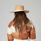 Faux Felt Wide Brim Fedora