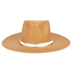 Faux Felt Wide Brim Fedora