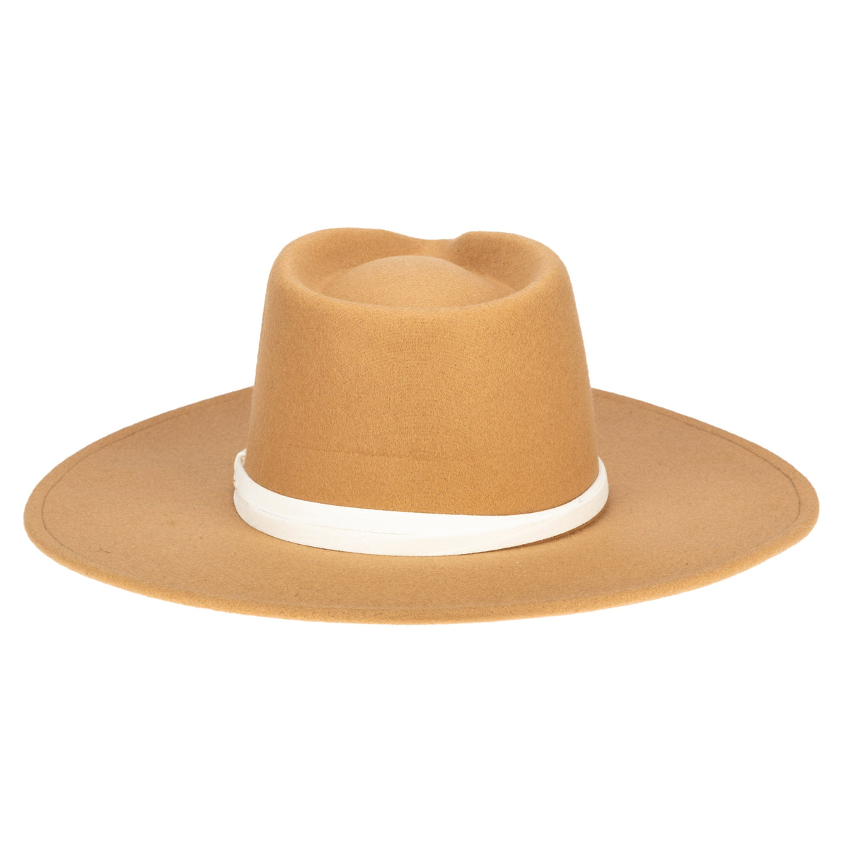 Faux Felt Wide Brim Fedora