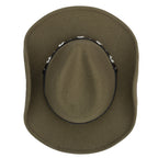 Women'S Faux Felt Cowboy W/ Western Conche Trim