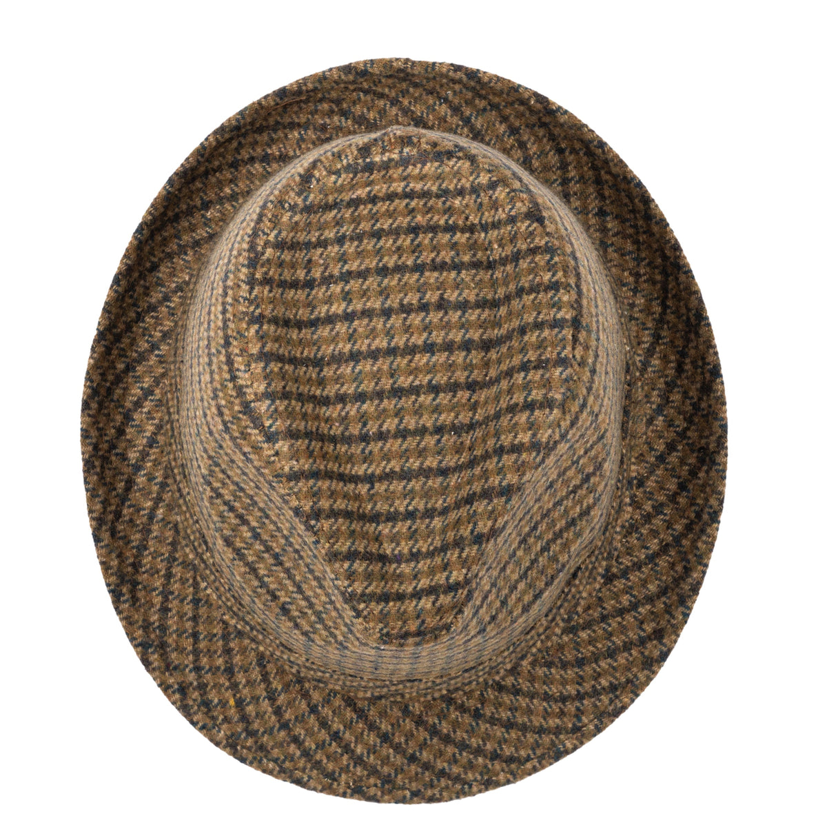 Men's Houndstooth Plaid Fedora