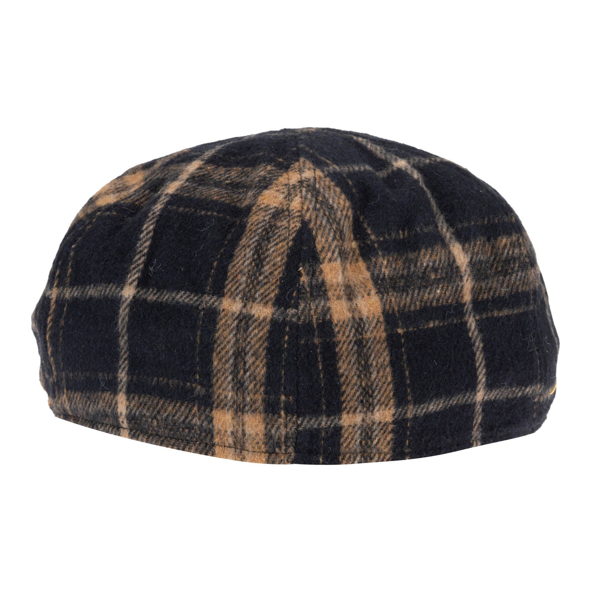Faux Wool Plaid Driver Cap