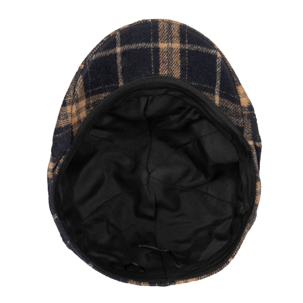 Faux Wool Plaid Driver Cap