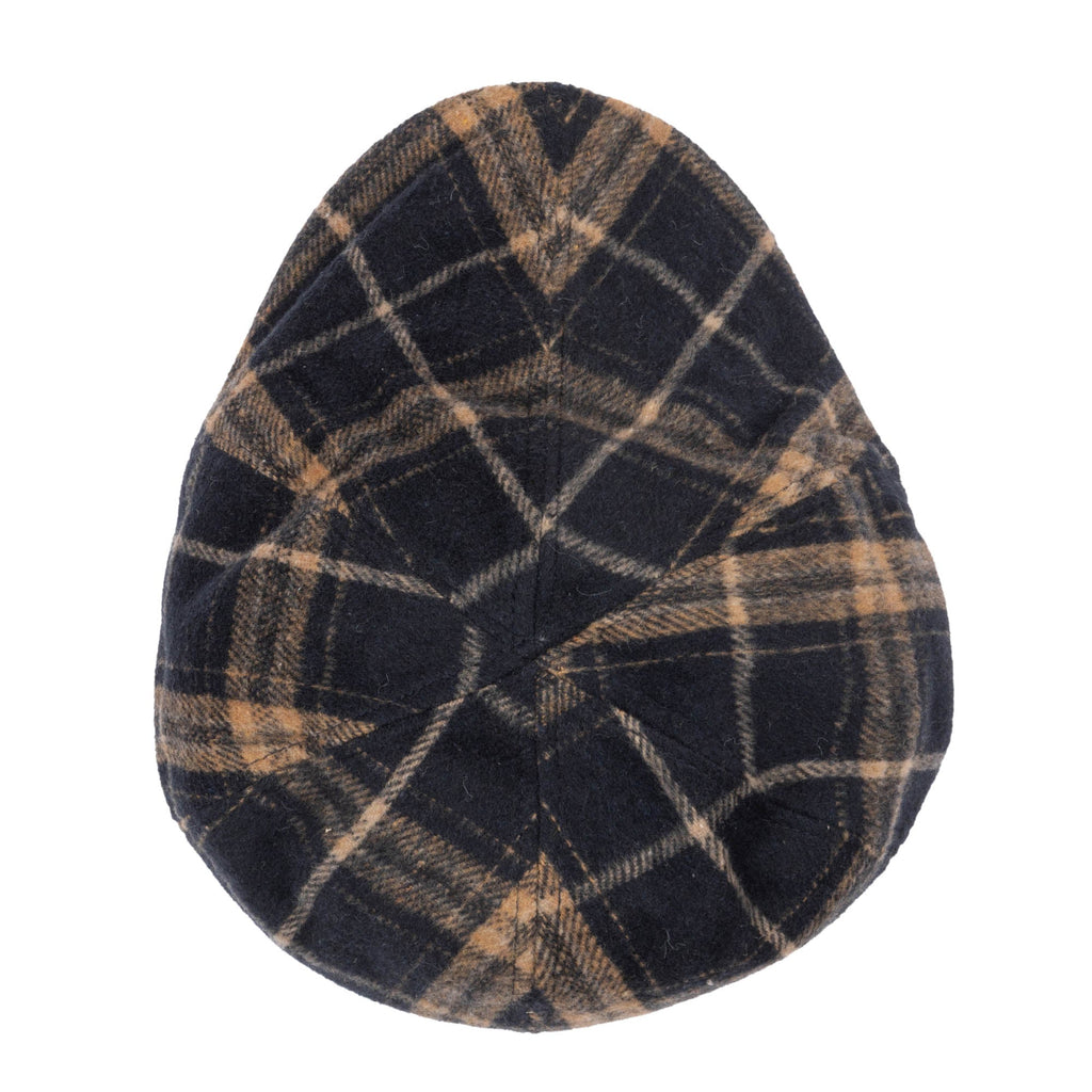 Faux Wool Plaid Driver Cap