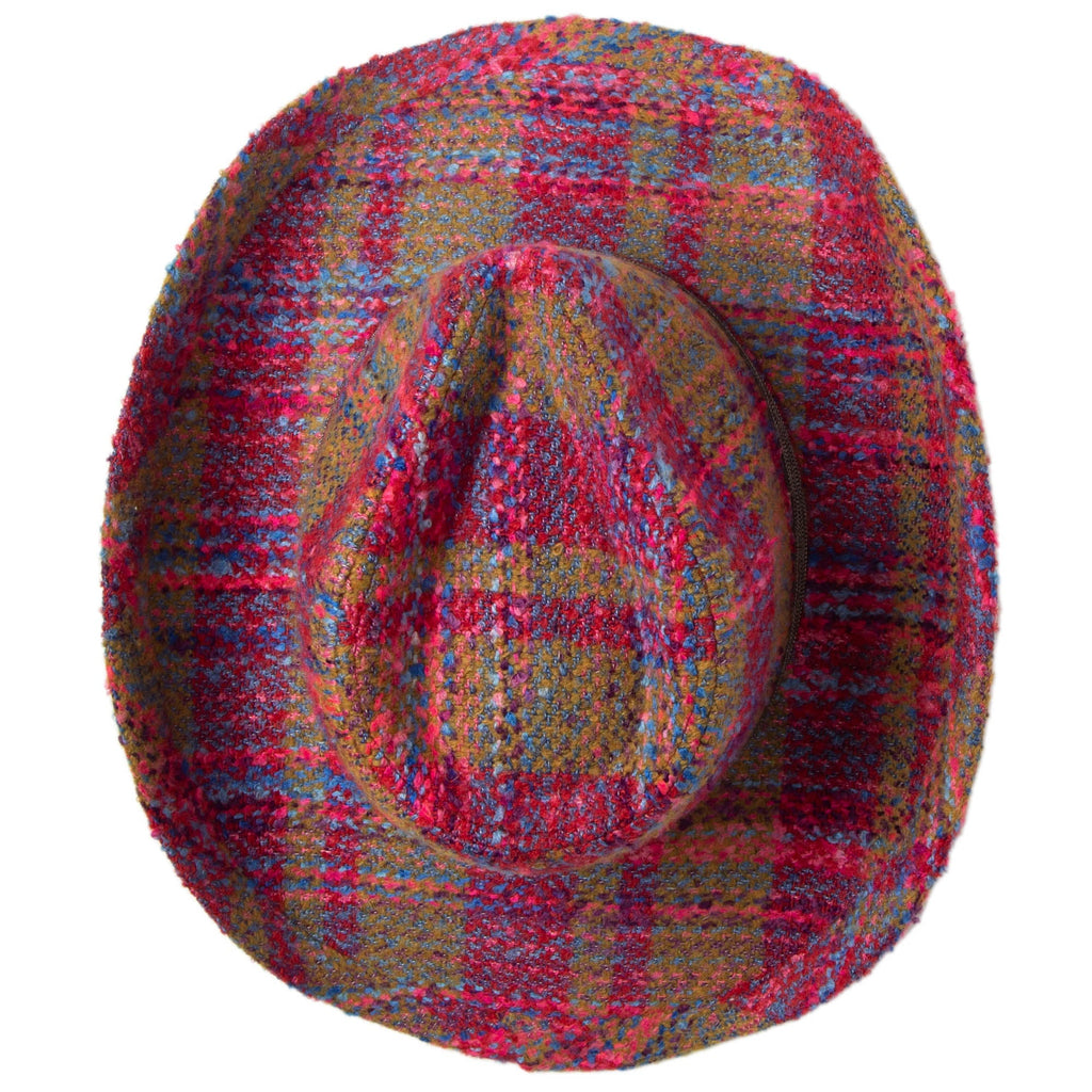 Two Step - Cut & Sew Multi Tweed Pinch Crown Cowboy Hat