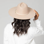 Beverly - Pinch Crown Fedora with Western Buckle