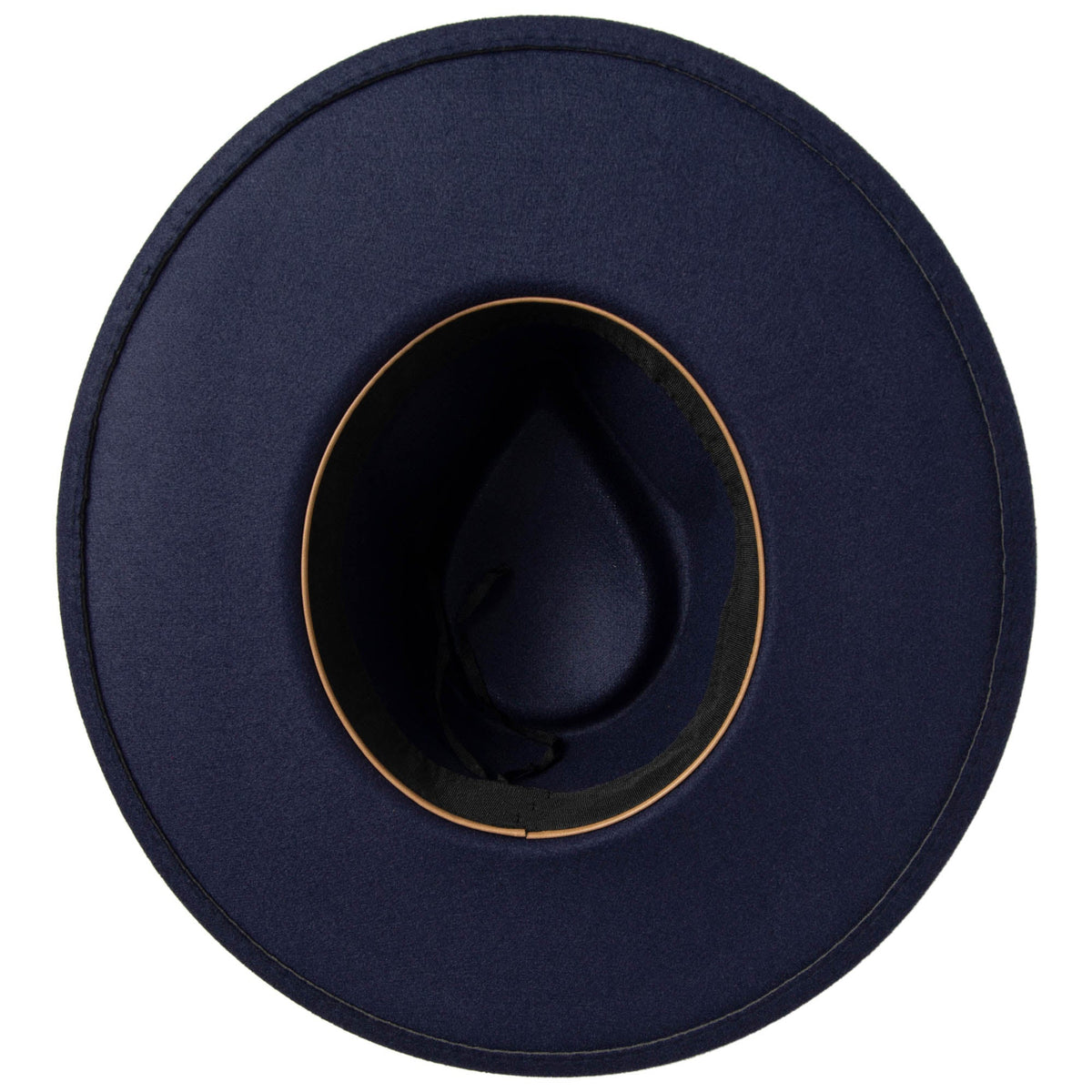 Women's Fedora with Chevron Gold Chain Trim