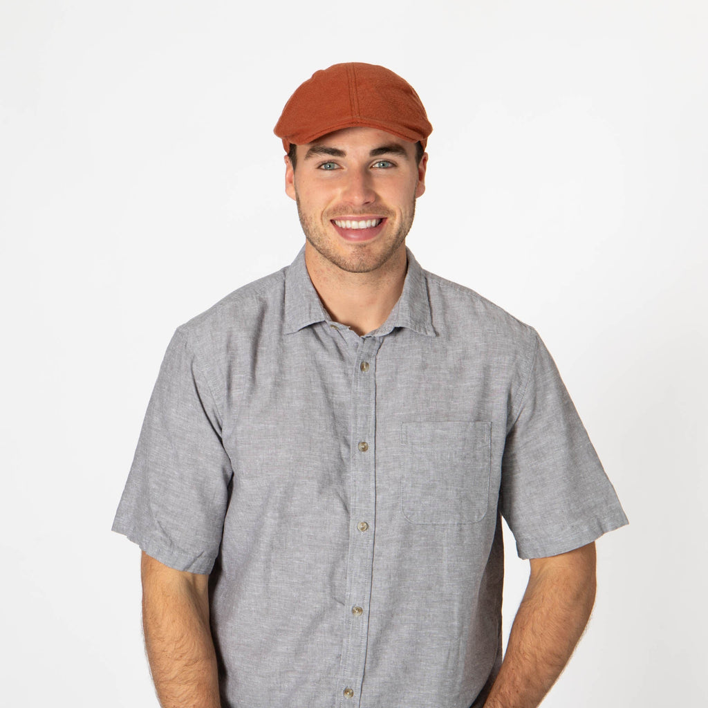 Mens Washed Cotton Twill Driver Cap