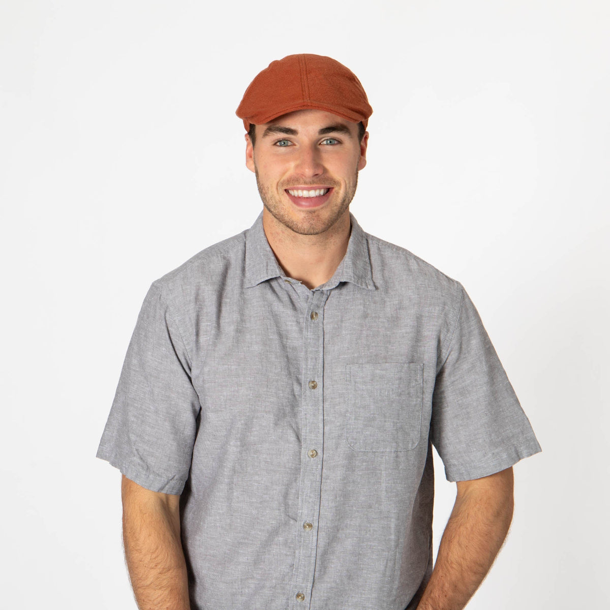 Mens Washed Cotton Twill Driver Cap