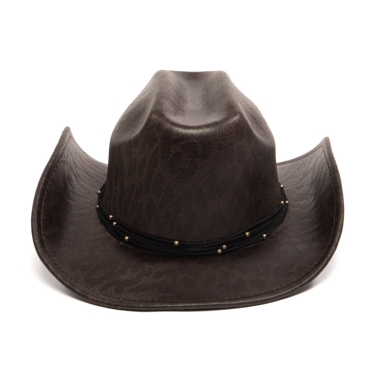 Leopard Printed Cattlemans's Crease Cowboy