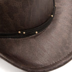 Leopard Printed Cattlemans's Crease Cowboy