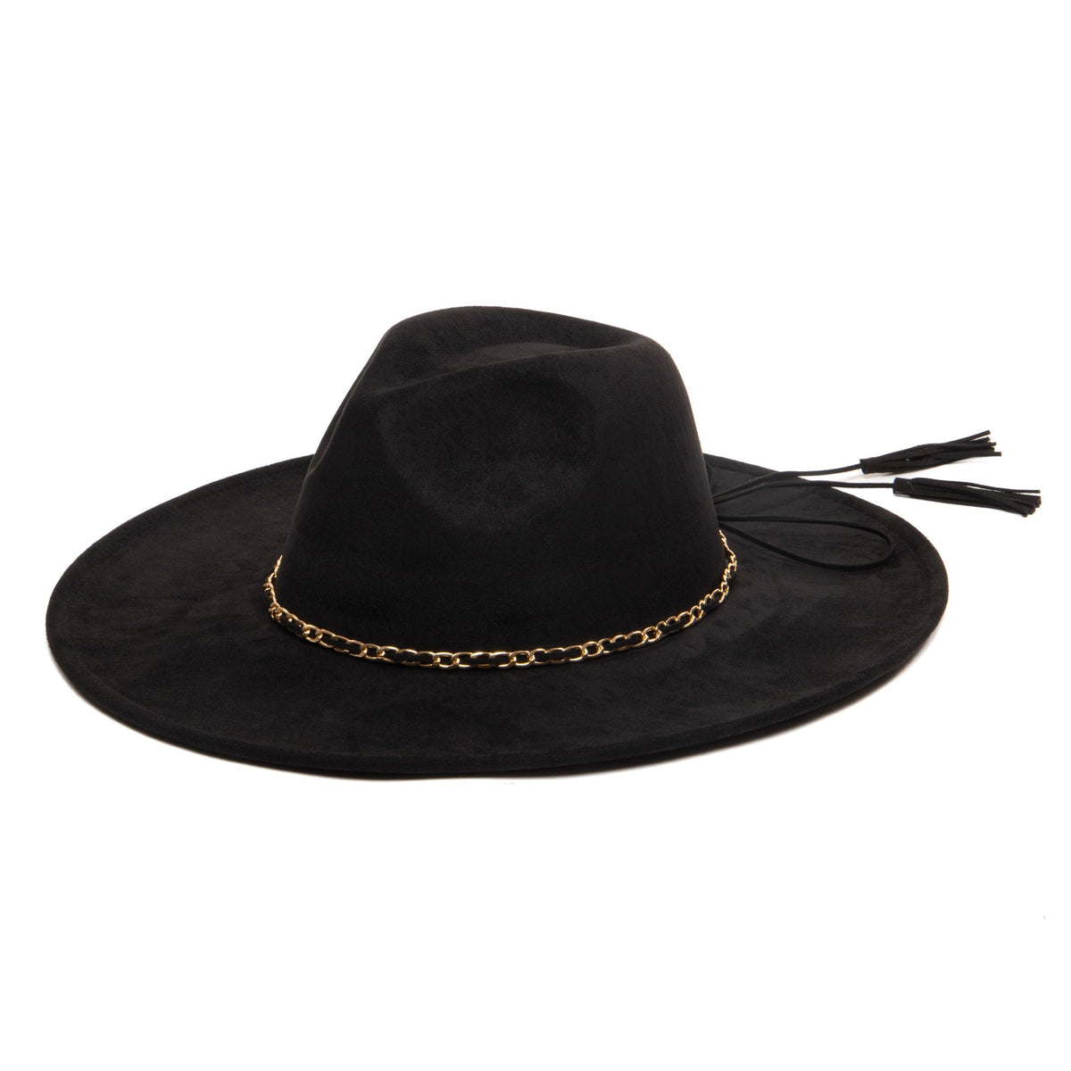 Women's Fedora with Leopard Printed Underbrim
