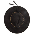 Women's Fedora with Leopard Printed Underbrim