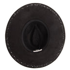 Women's Fedora with Tonal Braided Sequin Band