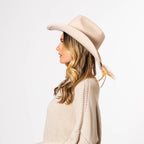 Cattleman's Crease Cowboy with Feathered Ends