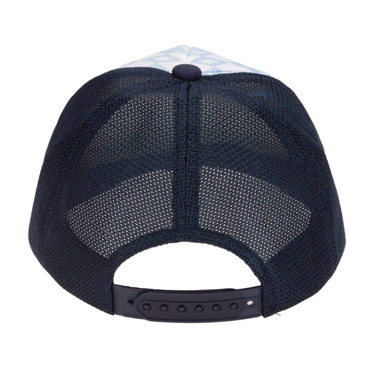 Kids Foam Trucker Hat with Checkered Print