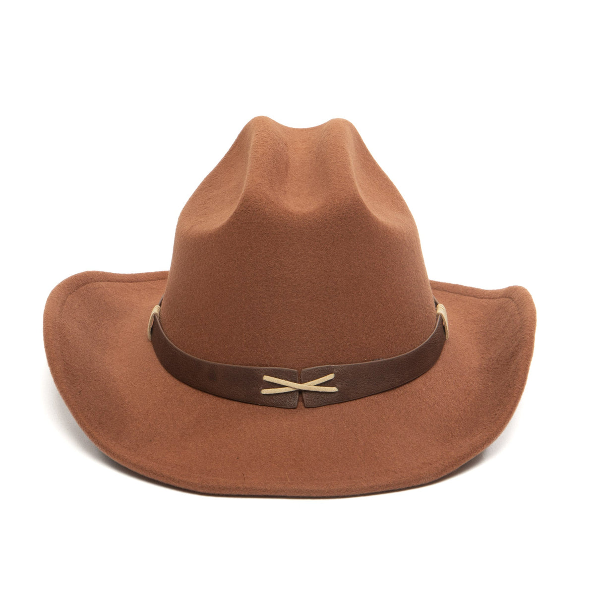 Nino - Kids Cattleman's Crease Cowboy with Contrast X Stitching