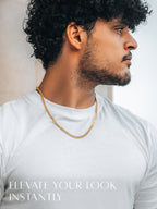 Gold Cuban Link Chain (3.5mm)