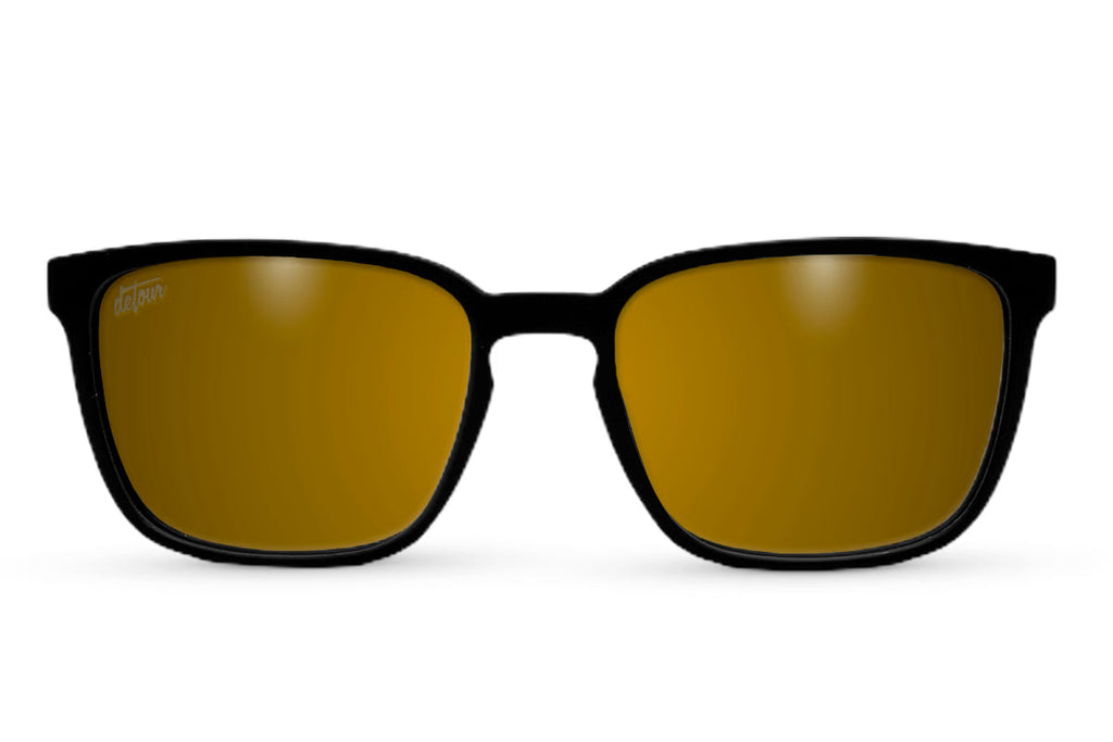 Cabana - Matte Black - 24K Gold Polarized