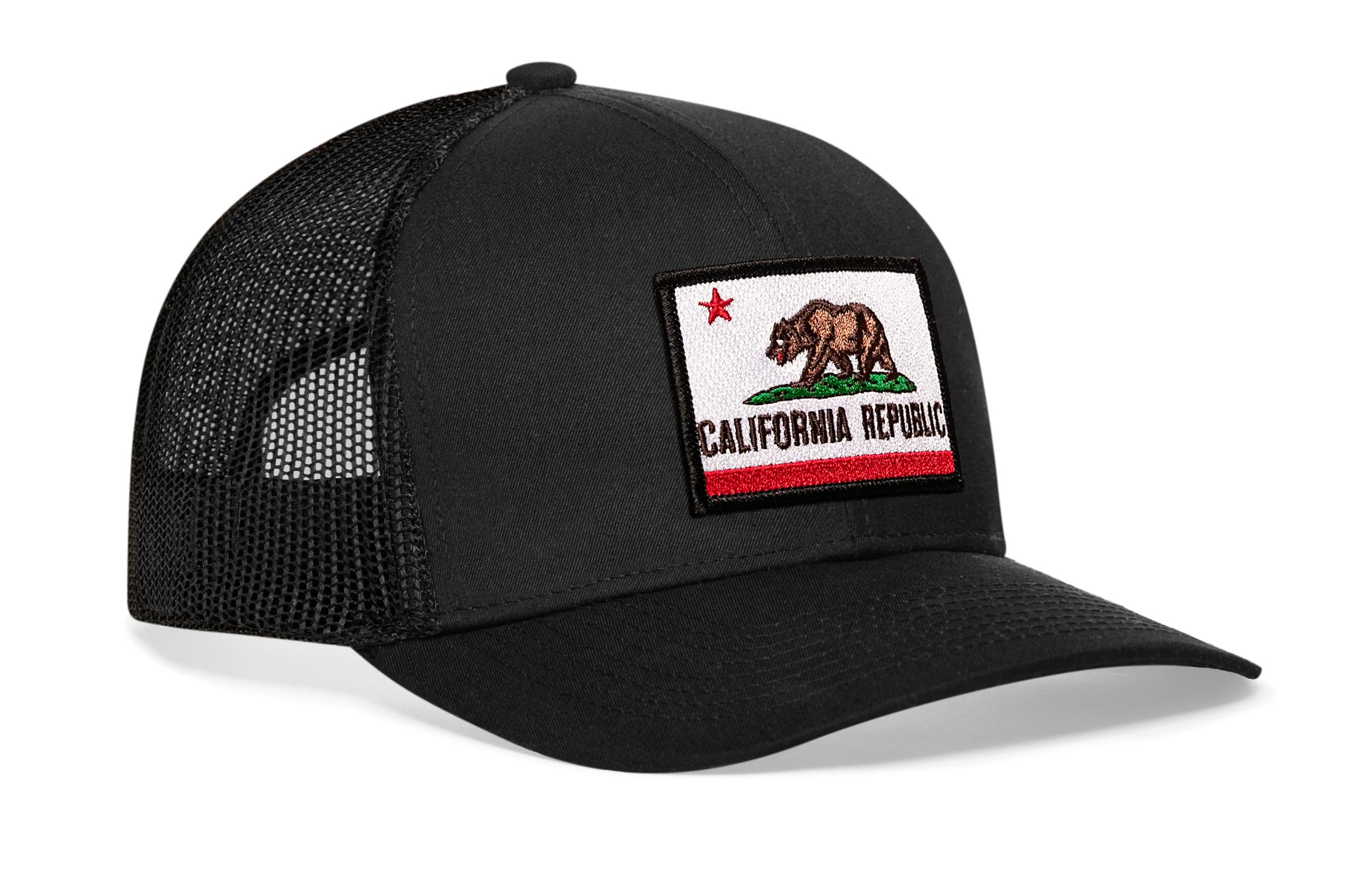 California Flag Trucker Hat  |  CA Snapback
