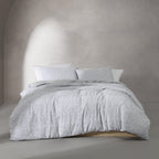 Calvin Klein Umbra Floral Cotton Grey Duvet Cover Set