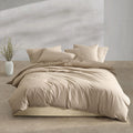 Calvin Klein Washed Percale Cotton Duvet Cover Set