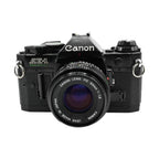 Canon AE1 Program Black Vintage 35mm Film Camera w/ 50mm Lens