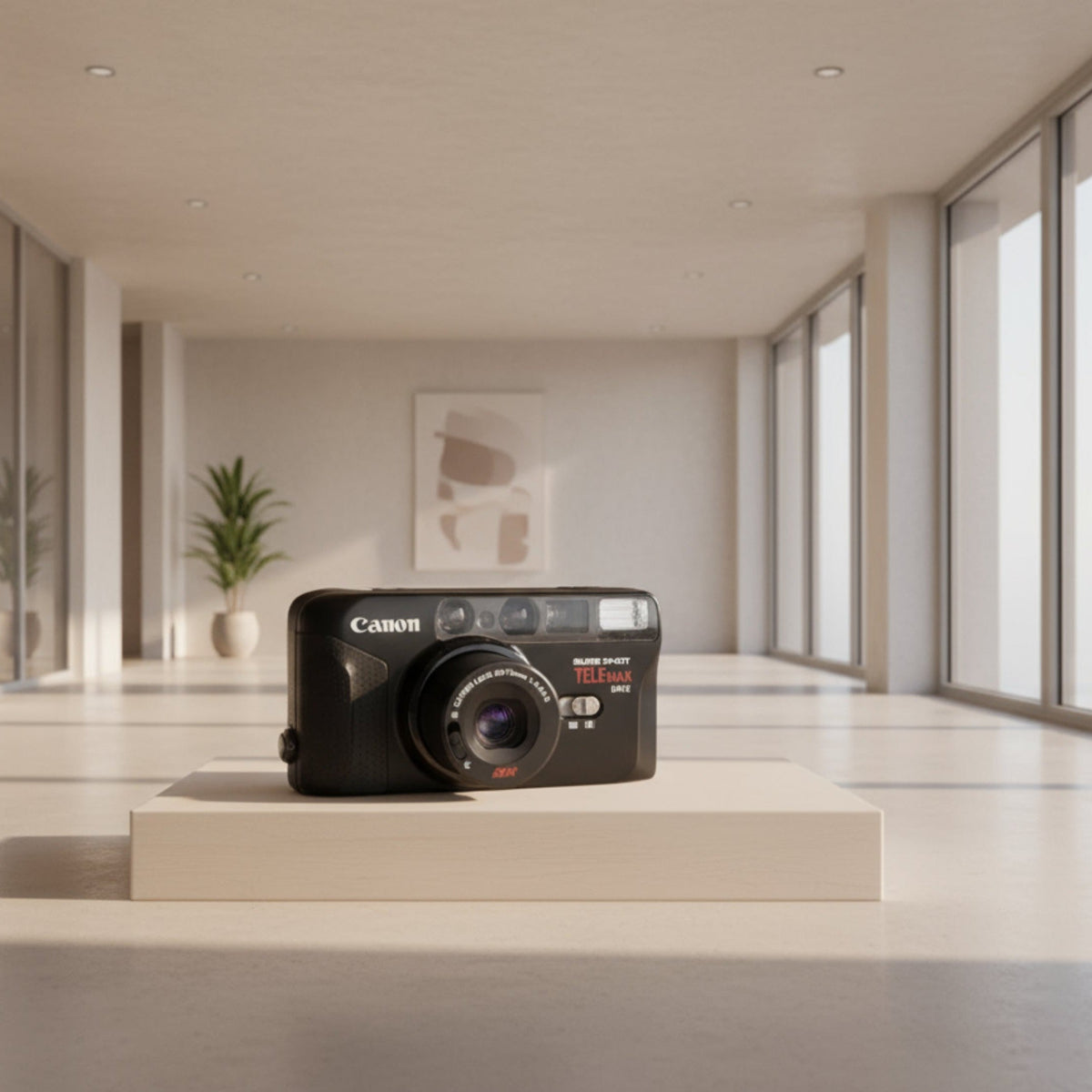 Canon Sure Shot TELEMAX 35mm Point and Shoot Film Camera w/ Dual Lens System 38mm f/3.5 and 70mm f/6