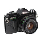Canon AE-1 Program Black 35mm SLR Film Camera w/ 50mm lens