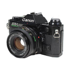Canon AE1 Program Black Vintage 35mm Film Camera w/ 50mm Lens