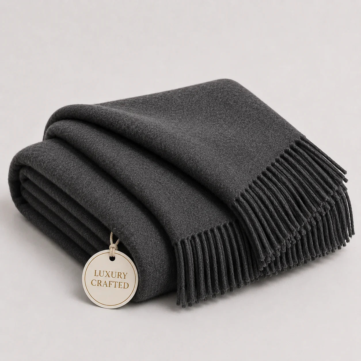 100% Cashmere Throw Blanket - 54"x60"