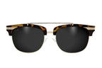 Tortoise Shell Gold - Jet Black Lens Polarized - Castaway