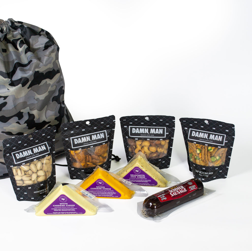 Charcuterie Meat & Cheese Gift Bag – Standard or Deluxe | Gourmet Snacks & Mixed Nuts