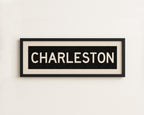 Framed Charleston South Carolina Bus Scroll