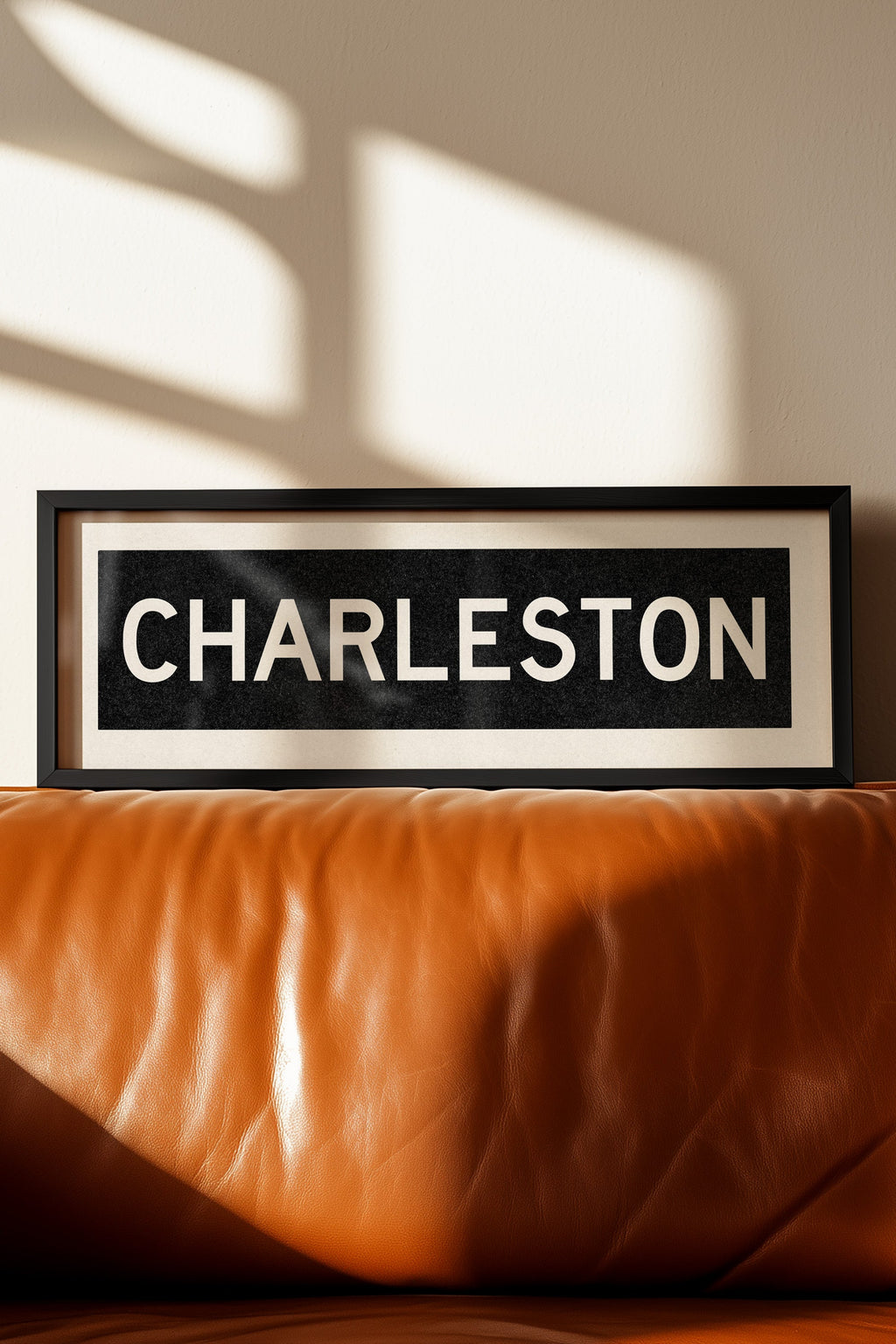 Framed Charleston South Carolina Bus Scroll