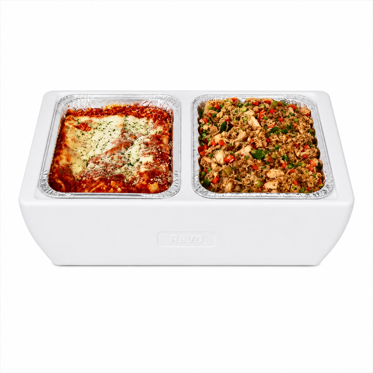 Dubler HEAT Flameless Chafer and Insulated Cooler™ | Polar White