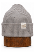 Grey Fleck Fine Gauge Upcycled Cotton Watchcap
