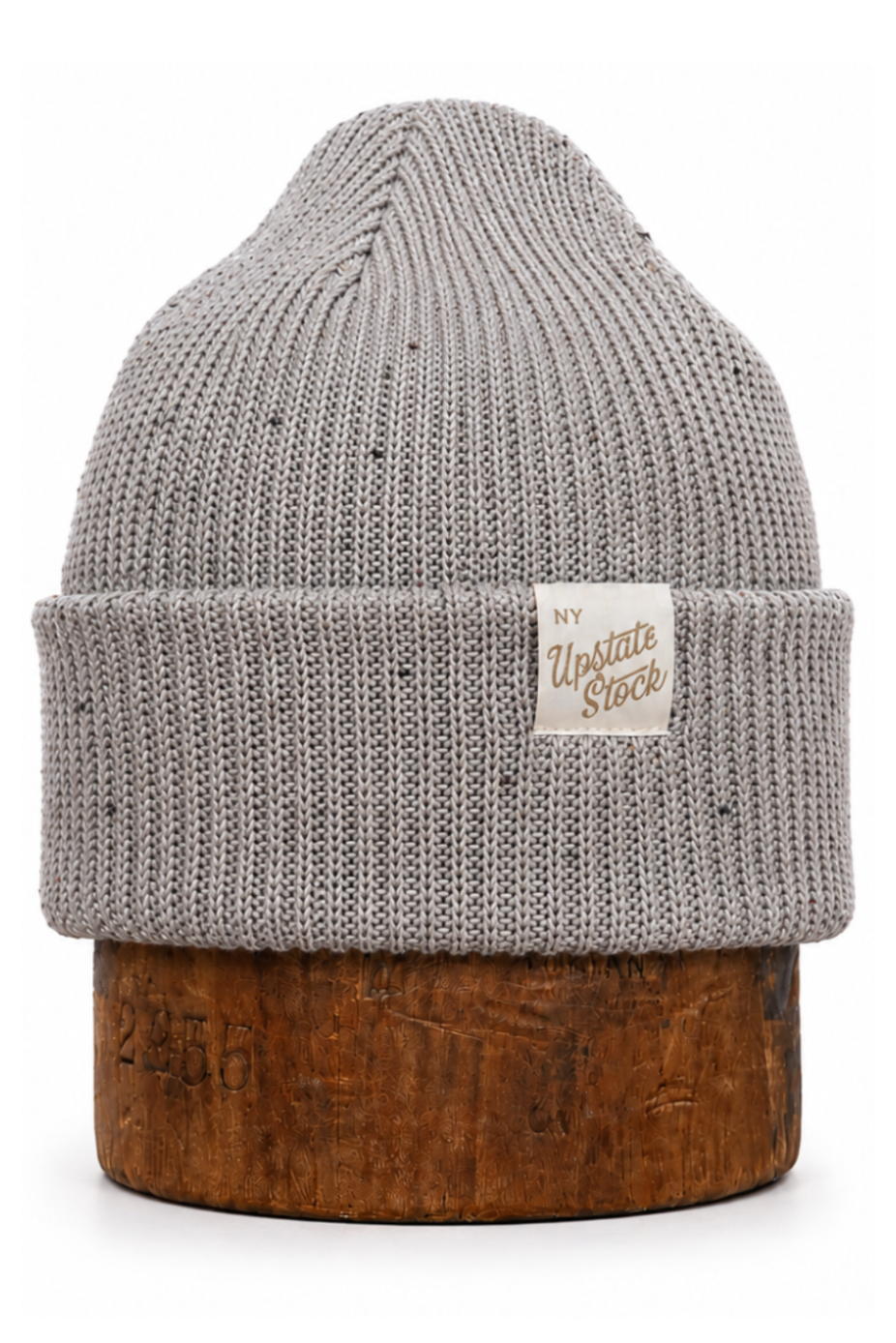 Grey Fleck Fine Gauge Upcycled Cotton Watchcap