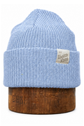 Celestial Blue Fine Gauge Upcycled Cotton Watchcap