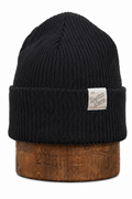 Black Upcycled Wool Watchcap
