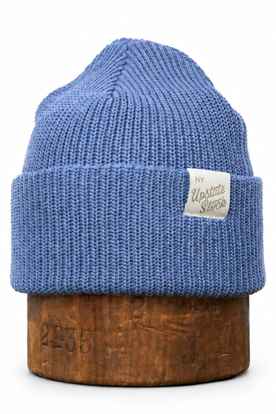 Cerulean Blue Upcycled Cotton Watchcap