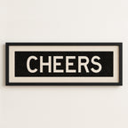 Framed Cheers Bus Scroll Sign